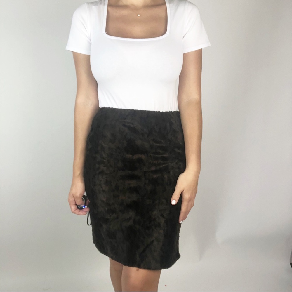 Harold's | Vintage Faux Fur Pencil Skirt Sz 4